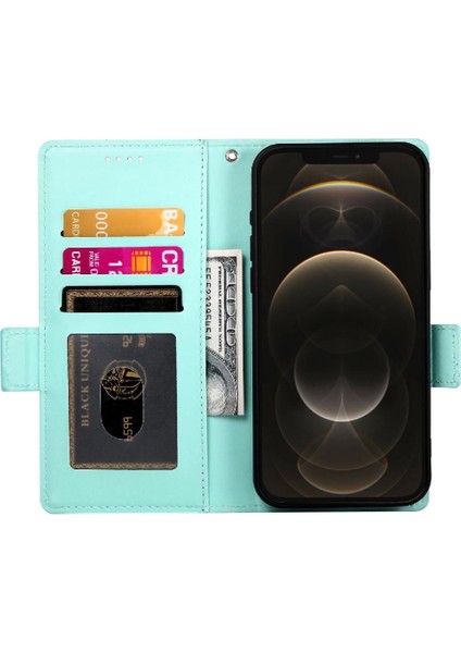 IPhone 12 Için Flip Case Pro Max Günlük Kullanım Flip Cüzdan Kartvizit Yuvaları (Yurt Dışından)