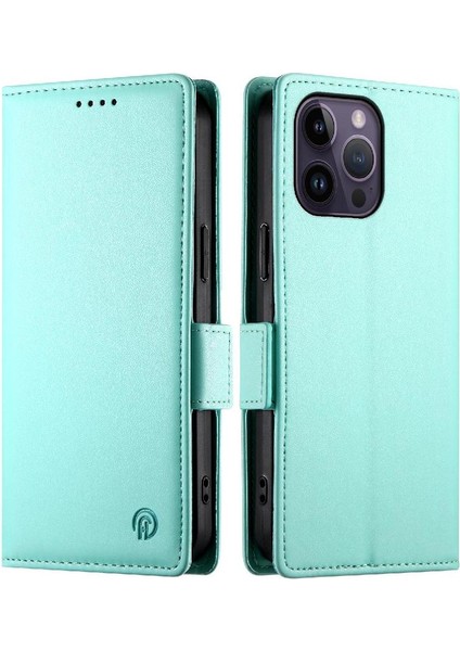 IPhone 14 Için Flip Case Pro Max Cüzdan Flip Kartvizit Yuvaları Günlük Kullanım (Yurt Dışından)