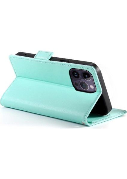 IPhone 14 Için Flip Case Pro Max Cüzdan Flip Kartvizit Yuvaları Günlük Kullanım (Yurt Dışından)