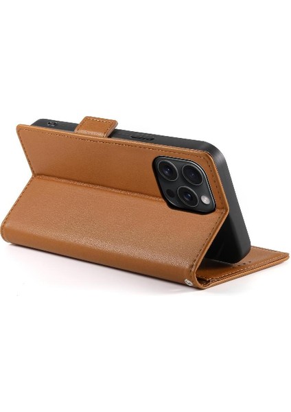 IPhone 15 Için Flip Case Pro Max Flip Cüzdan Günlük Kullanım Kart Yuvaları Iş (Yurt Dışından) modelleri