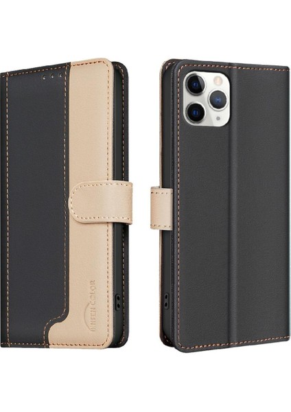 IPhone 11 Pro Max Rfıd Engelleme Kickstand Kart Yuvaları Tutucu Için Flip Case (Yurt Dışından)