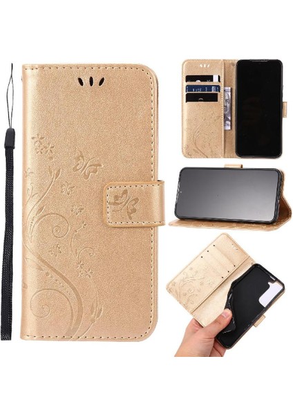 Samsung Galaxy S22 5g Kickstand Kart Tutucu Manyetik Kapatma Için Filp Durumda (Yurt Dışından)
