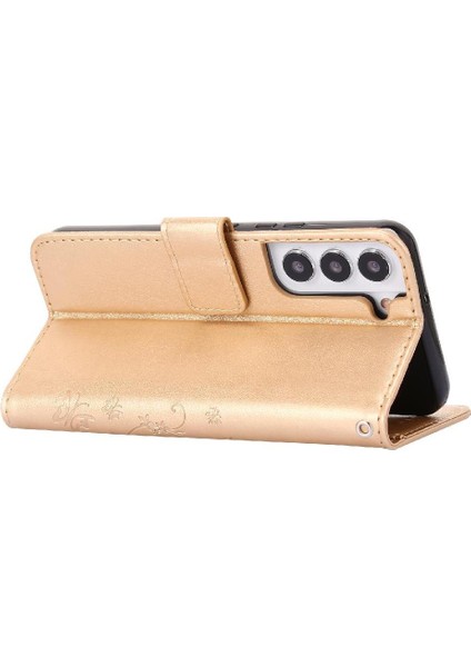 Samsung Galaxy S22 5g Kickstand Kart Tutucu Manyetik Kapatma Için Filp Durumda (Yurt Dışından)