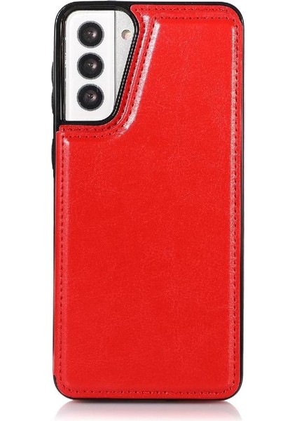 Samsung Galaxy S21 Çift Manyetik Toka Kickstand ile Cüzdan Kılıf (Yurt Dışından) indirimleri