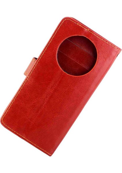 Huawei Mate 50 Pro Için Flip Case Manyetik Kapatma Pu Deri Kickstand (Yurt Dışından)