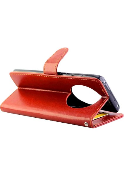 Huawei Mate 50 Pro Için Flip Case Manyetik Kapatma Pu Deri Kickstand (Yurt Dışından)