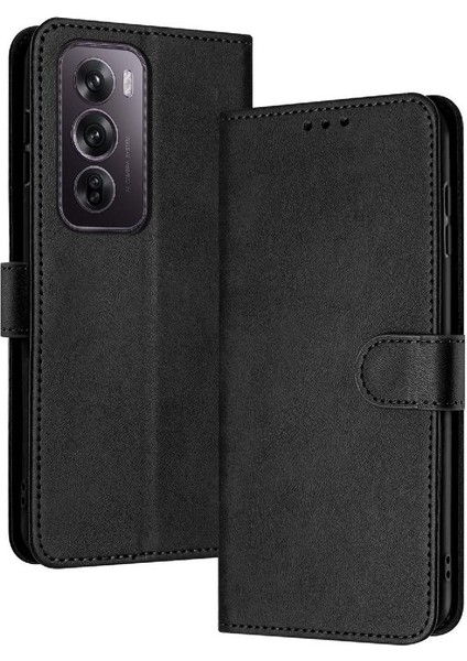 Kart Yuvası ile Oppo Oppo 12 Pro 5g Pu Deri Kickstand Için Flip Case (Yurt Dışından)