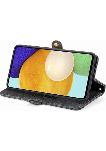 Samsung Galaxy Için Flip Case A52S 5g Darbeye Kapak Kapak Basit Cüzdan (Yurt Dışından)