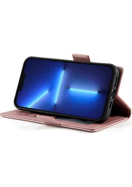 IPhone 13 Için Flip Case Pro Max Kartvizit Yuvaları Cüzdan Günlük Kullanım Flip (Yurt Dışından)