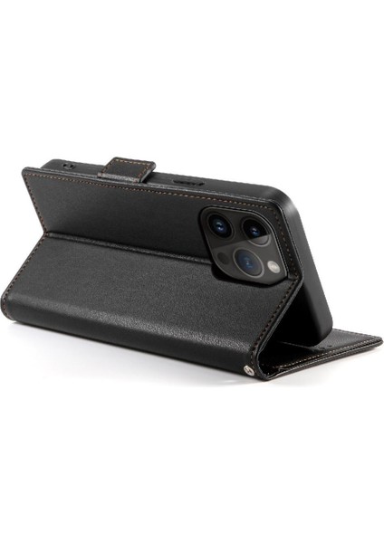 IPhone 14 Pro Günlük Kullanım Için Flip Case Kart Yuvaları Cüzdan Çevirme Iş (Yurt Dışından)