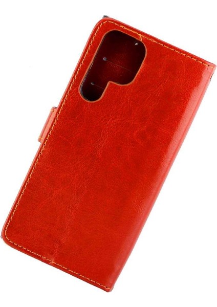 Samsung Galaxy S22 Ultra 5g Manyetik Kapatma Pu Deri Kart Için Flip Case (Yurt Dışından)