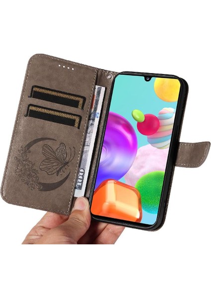 Kredi Kartı Yuvası Ayrılabilir El ile Samsung Galaxy Credit Için Flip Case (Yurt Dışından) modelleri