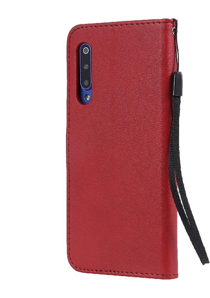 Xiaomi 9 Için Flip Case Klasik Düz Renk Iş Cüzdan Telefon Kılıfı Yüksek (Yurt Dışından)