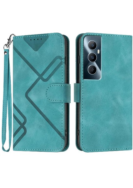 Kart Yuvası Standı Manyetik Kapak Flip Cüzdan ile Realme C65 Için Flip Case (Yurt Dışından)