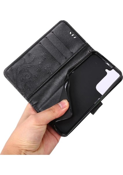 Samsung Galaxy S22 Artı 5g Için Filp Durumda Kart Tutucu Bilek Kayışı Kickstand (Yurt Dışından)