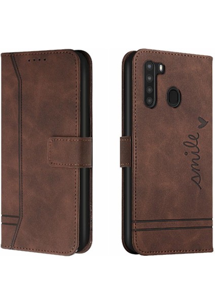 Samsung Galaxy A21 Flip Folio Cüzdan Kart Yuvaları Için Telefon Kılıfı Kapak Pu (Yurt Dışından) indirimleri