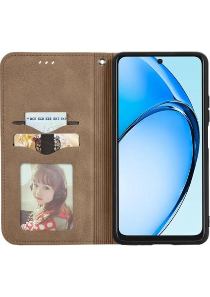 Oppo A60 4g Cüzdan Için Flip Case Darbeye Kapak Çevirin Deri Kılıf (Yurt Dışından)