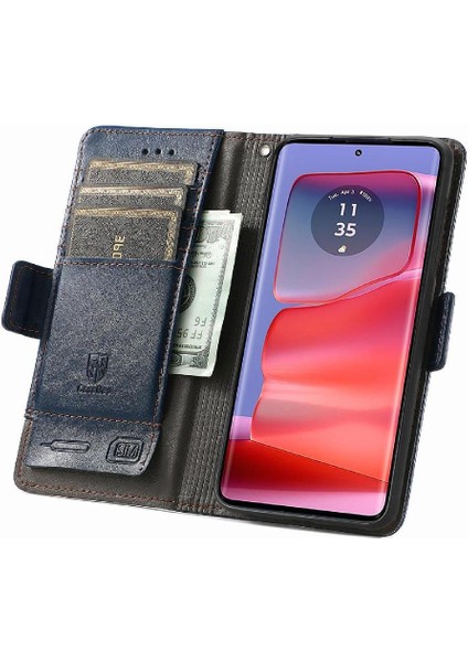 Motorola Edge 50 Pro Cüzdan Ekleme Çok Renkli Çoklu Kart Için Flip Case (Yurt Dışından)