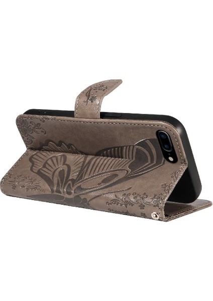 IPhone 6 Için Flip Case Artı/6s Artı Kredi Kartı Yuvası ile Kabartmalı El (Yurt Dışından) modelleri