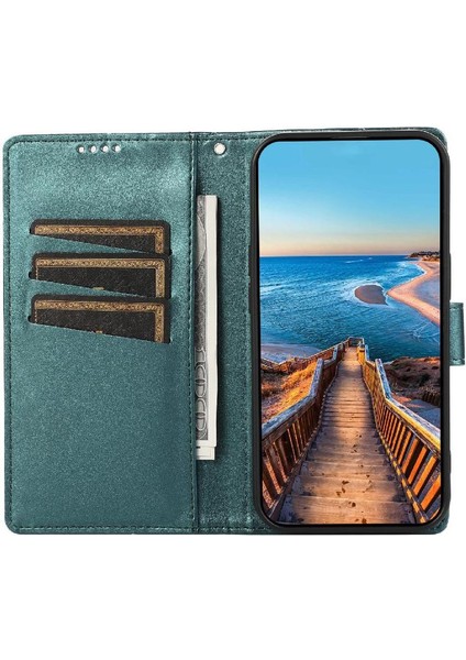 IPhone 16 Için Flip Case Pro Max Kickstand Üç Kart Yuvaları Şok (Yurt Dışından)