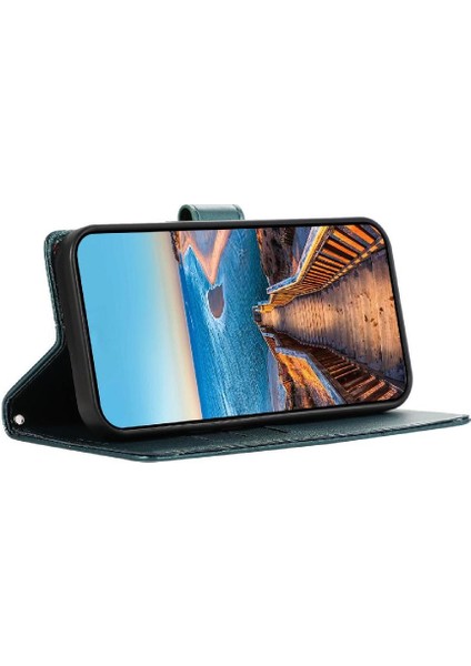 IPhone 16 Için Flip Case Pro Max Kickstand Üç Kart Yuvaları Şok (Yurt Dışından)