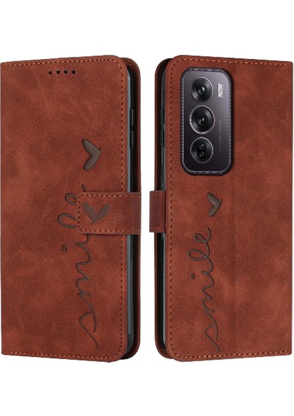 Oppo Oppo 12 Pro 5g Için Flip Case Pu Deri Aşk Cüzdan Kickstand Yan (Yurt Dışından)