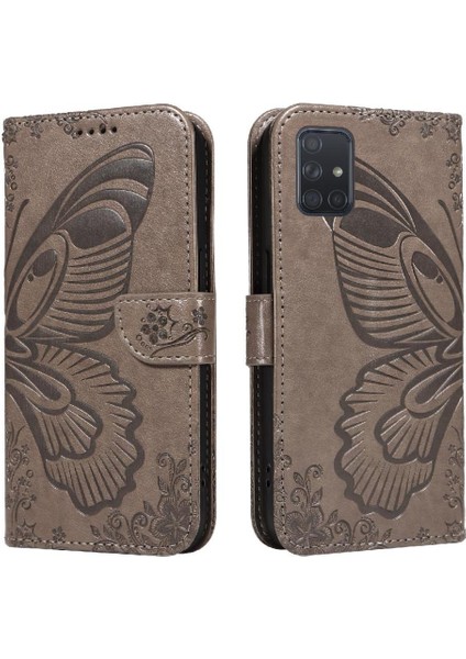 Samsung Galaxy A51 5g Için Flip Case Kredi Kartı ile Ayrılabilir El Kayışı (Yurt Dışından)