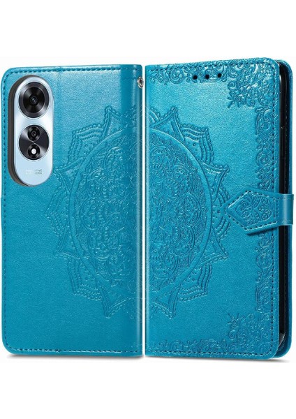 Oppo A60 4g Için Flip Case Basit Iş Zarif Desen Darbeye (Yurt Dışından)