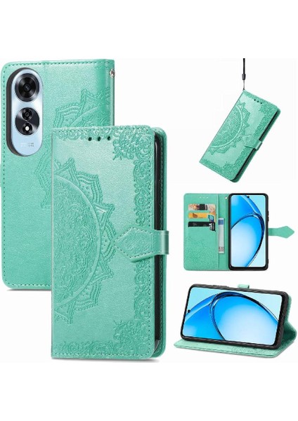 Oppo A60 4g Için Flip Case Basit Iş Zarif Desen Darbeye (Yurt Dışından)