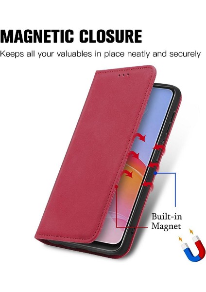Vivo Y21S Için Kılıf Deri Çanta Fermuar Kordon Cüzdan Basit Iş (Yurt Dışından) fırsatları