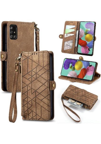 Samsung Galaxy A51 4g Için Flip Case Deri Kılıf Darbeye Cüzdan Çevirin (Yurt Dışından)