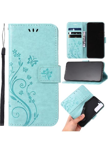 Samsung Galaxy S22 Artı 5g Için Filp Durumda Kart Tutucu Bilek Kayışı Kickstand (Yurt Dışından)
