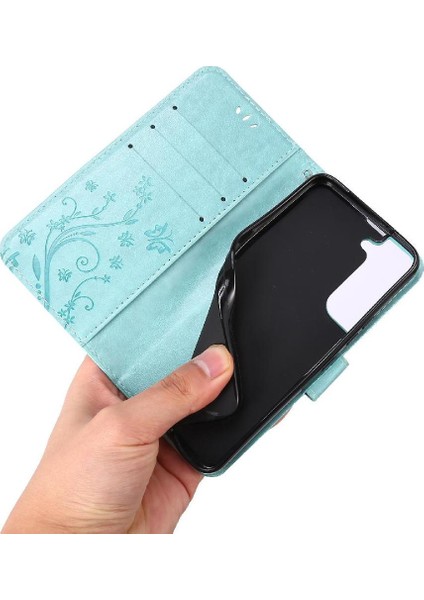 Samsung Galaxy S22 Artı 5g Için Filp Durumda Kart Tutucu Bilek Kayışı Kickstand (Yurt Dışından)