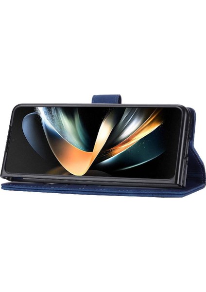 YH Mall Samsung Galaxy Z Için Flip Case Fold 3 Kart Yuvaları Nakit Cep Prim (Yurt Dışından)