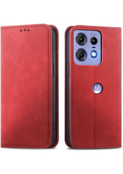 Motorola Kenar 50 Pro Flip Kapak Için Flip Case Basit Iş Cüzdan Kılıf (Yurt Dışından)