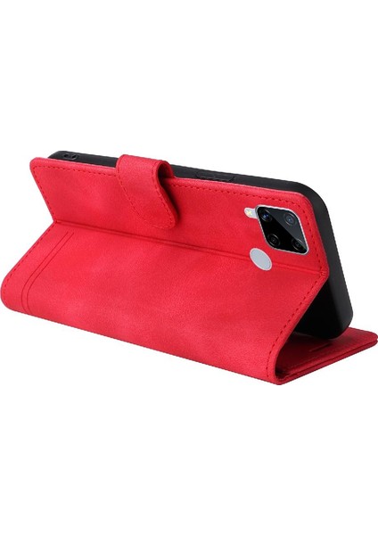 Realme C15 Için Flip CASE/C25 Darbeye Cüzdan Deri Kılıf Basit Flip (Yurt Dışından) fırsatları
