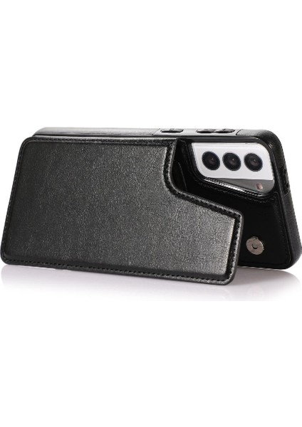 Samsung Galaxy S21 Çift Manyetik Toka Kickstand ile Cüzdan Kılıf (Yurt Dışından) fırsatları