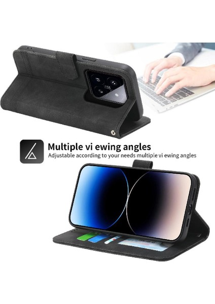 Xiaomi 14 Pro Premium Manyetik Kapatma Bileklik Kart Yuvaları Için Flip Case (Yurt Dışından) fırsatları