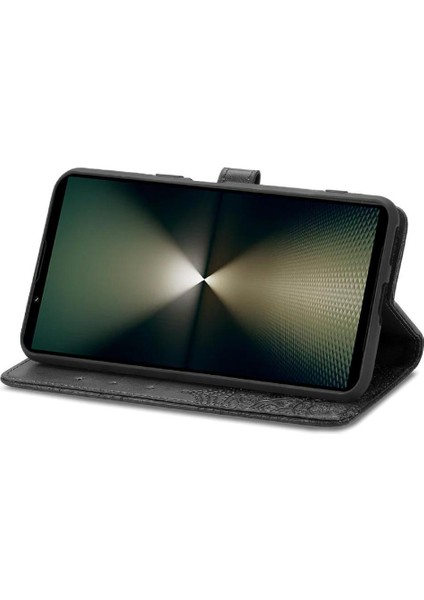 Sony Xperia 1 Vı Flip Kapak Için Flip Case Basit Iş Deri Kılıf (Yurt Dışından)