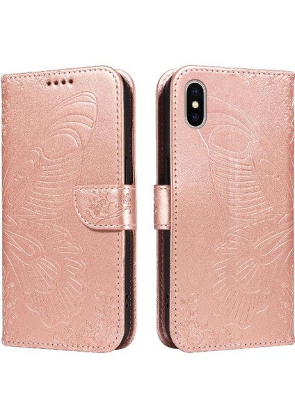 Kredi Kartı Yuvası ile IPhone Xs Max Için Flip Case Ayrılabilir El Kayışı (Yurt Dışından)