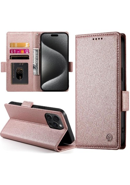 IPhone 15 Için Flip Case Pro Max Flip Cüzdan Günlük Kullanım Kart Yuvaları Iş (Yurt Dışından) modelleri