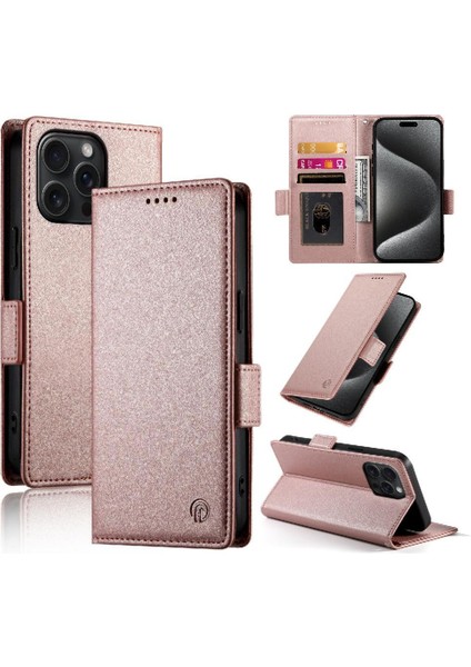 IPhone 15 Için Flip Case Pro Max Flip Cüzdan Günlük Kullanım Kart Yuvaları Iş (Yurt Dışından) fırsatları