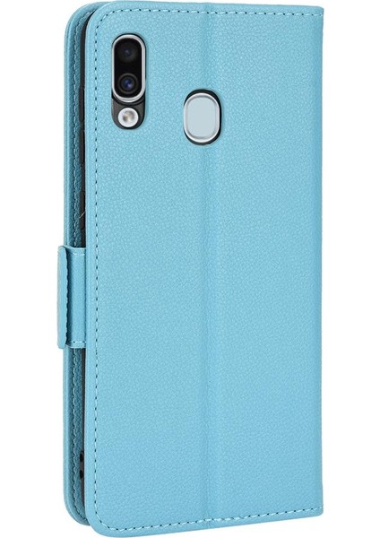 Samsung Galaxy A20/A30 Cüzdan Kart Yuvaları Tutucu Manyetik Yan Pu (Yurt Dışından) modelleri