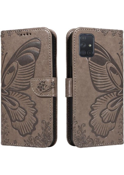 Samsung Galaxy A51 4g Için Flip Case Kredi Kartı ile Ayrılabilir El Kayışı (Yurt Dışından)