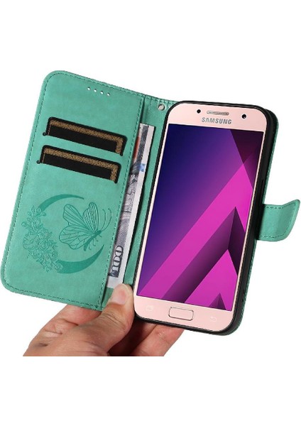 Kredi Kartı Yuvası Ayrılabilir El ile Samsung Galaxy A3 2017 Için Flip Case (Yurt Dışından)