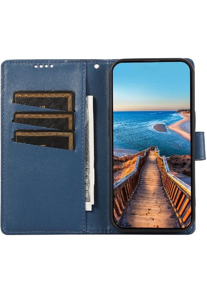 IPhone 16 Için Flip Case Pro Max Kickstand Üç Kart Yuvaları Şok (Yurt Dışından)