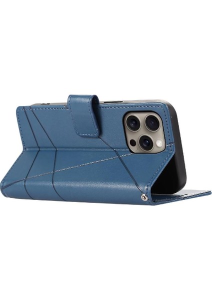 IPhone 16 Için Flip Case Pro Max Kickstand Üç Kart Yuvaları Şok (Yurt Dışından)