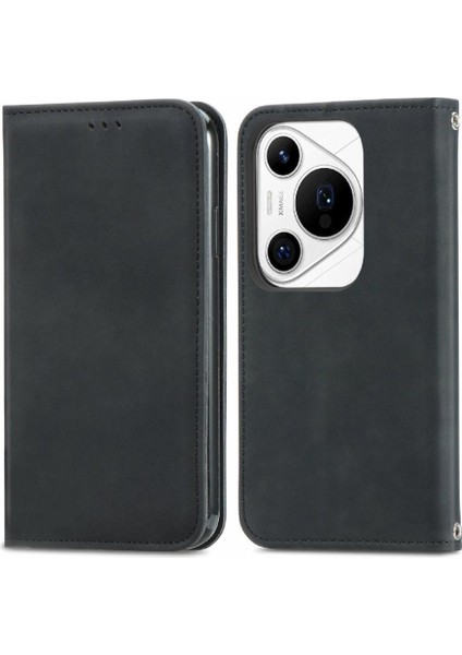 Huawei Pura 70 Pro Için Flip Case Kapak Darbeye Cüzdan Deri (Yurt Dışından)