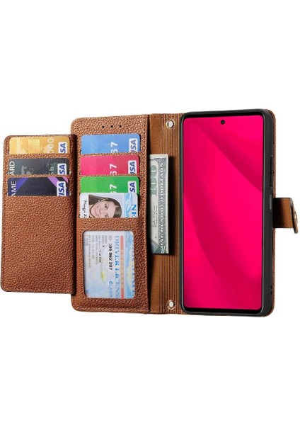 T-Mobile Revvl 7 Pro 5g Fermuar Rfıd Engelleme Cüzdan Aşk Için Flip Case (Yurt Dışından)