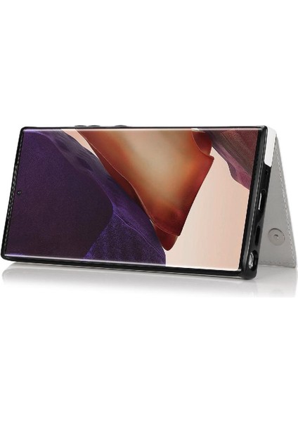 Cüzdan Kılıf Samsung Galaxy Not 20 Için Kickstand Çift Manyetik Toka Pu (Yurt Dışından) fırsatları